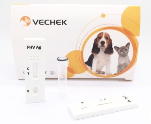 Hohe Genauigkeits-Cat Test Kits Feline Herpes-Virus-Antigen FHV AG Test