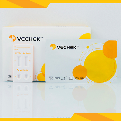 Antigen-kombiniertes schnelles Test-Kassetten-Hundetest-Ausrüstungen 120 CPV+Giardia Lamblia μL